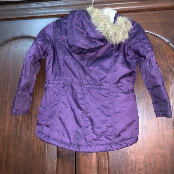 Girl’s Lands End Sherpa fleece lined parka size S - Picture 2 of 5